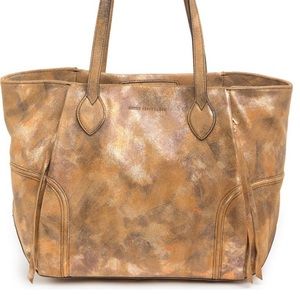 Aimee Kestenberg Gold Metallic Chelsea Calf Leather Tote - New with tags